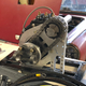 Testing how the new assembly looks with the motor and chain installed.